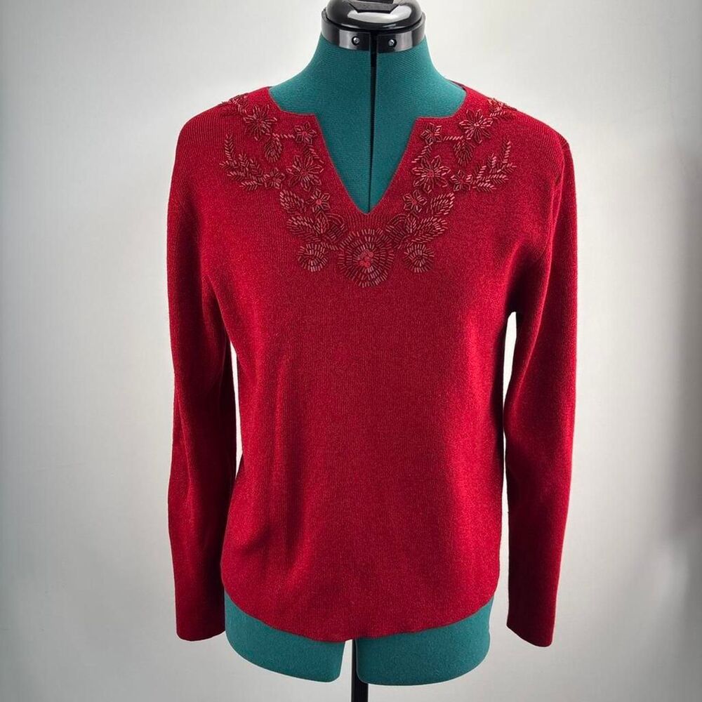 Dressbarn Women's Red Jumper